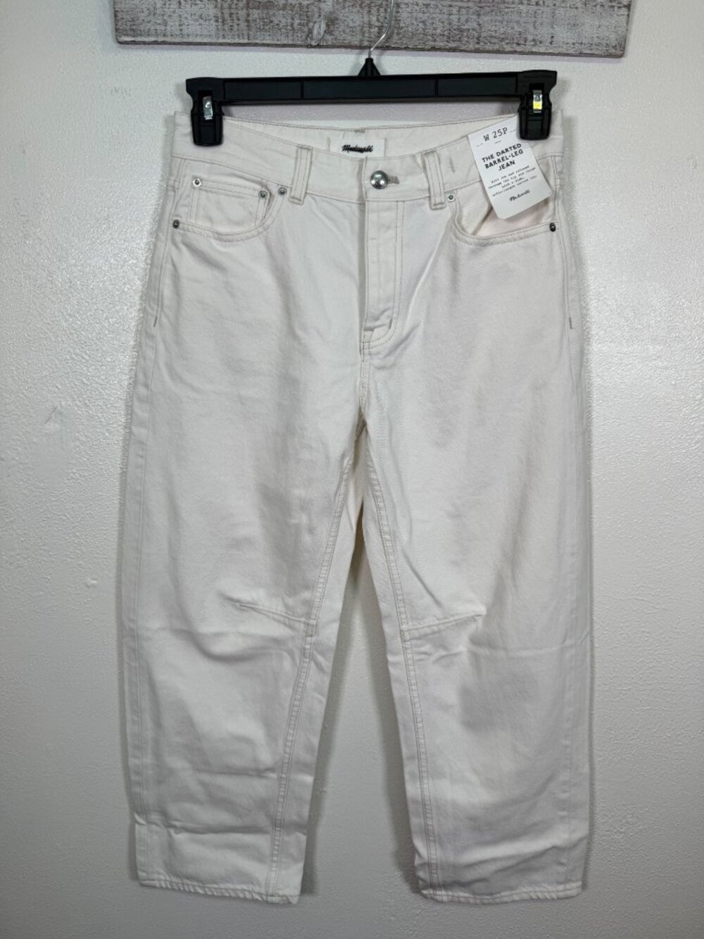 NWT Madewell Darted Barrel Leg Jeans Size 25 Petite Vintage Canvas Preppy Trendy - Picture 12 of 16